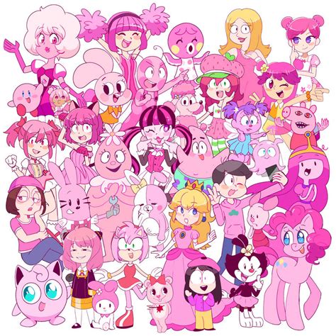 pink tv show characters|30 Most Adorable Pink Cartoon Characters of All